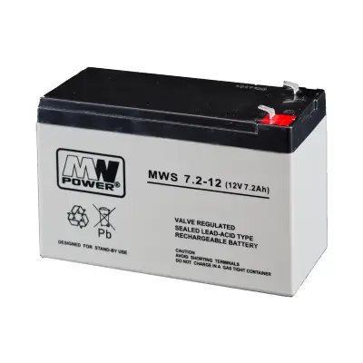 Akumulator alarmowy MWS 12v 7,2ah